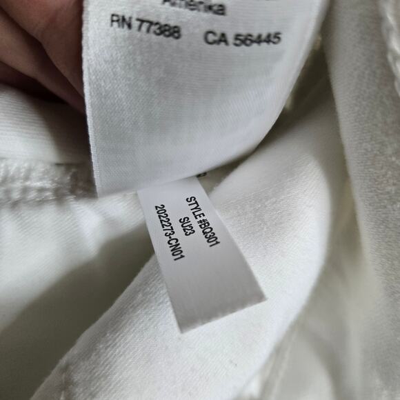 J Crew 9" Demi Boot Crop Jeans White Womens size 25 0694 - Picture 6 of 11